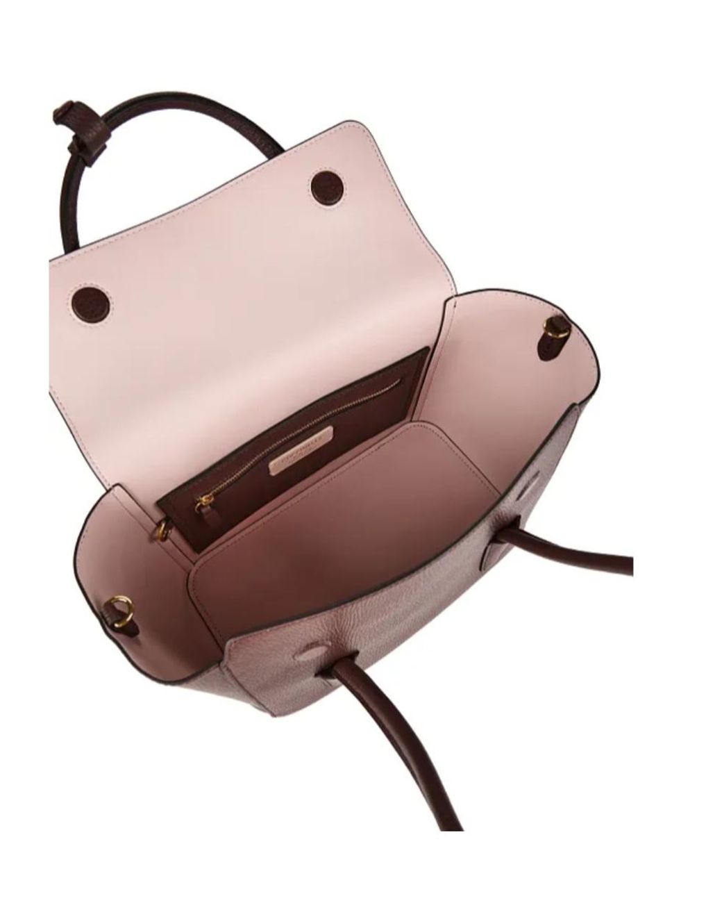 Coccinelle Red Double Beat Foldover Top Tote Bag
