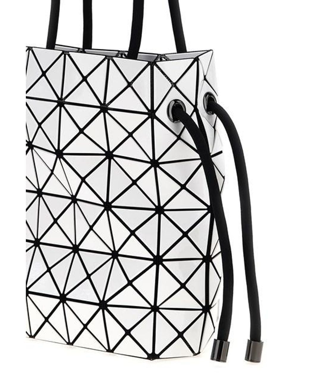Issey Miyake White Drawstring Shoulder Bag