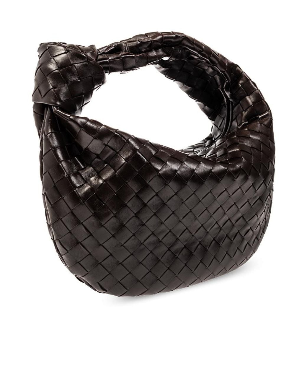 Bottega Veneta Black Teen Jodie Shoulder Bag