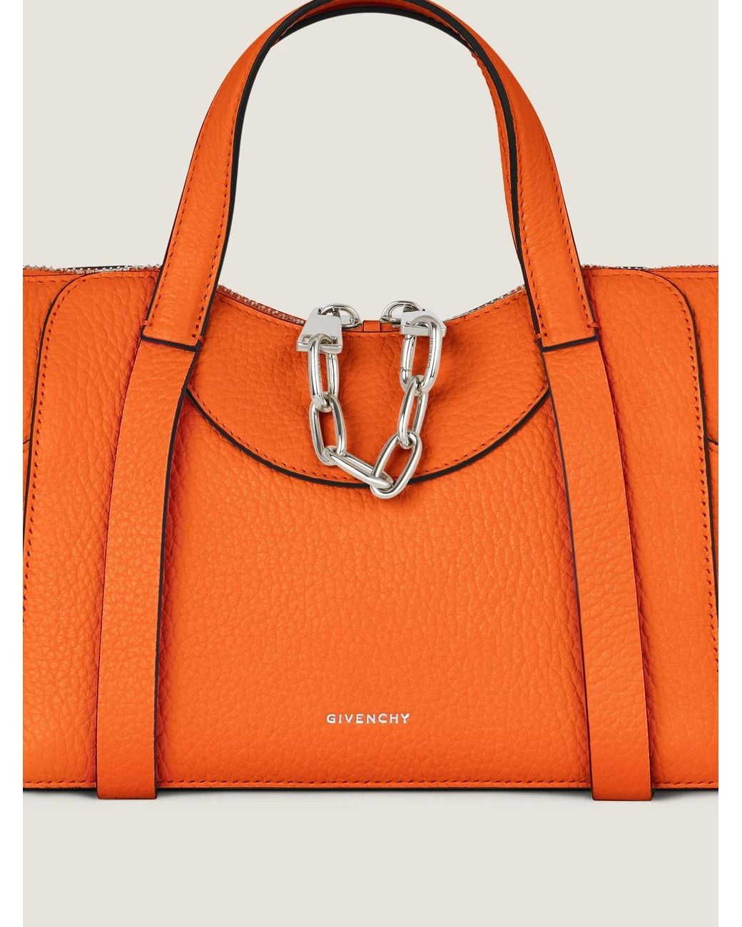 Givenchy Orange Small The Snatch Bag