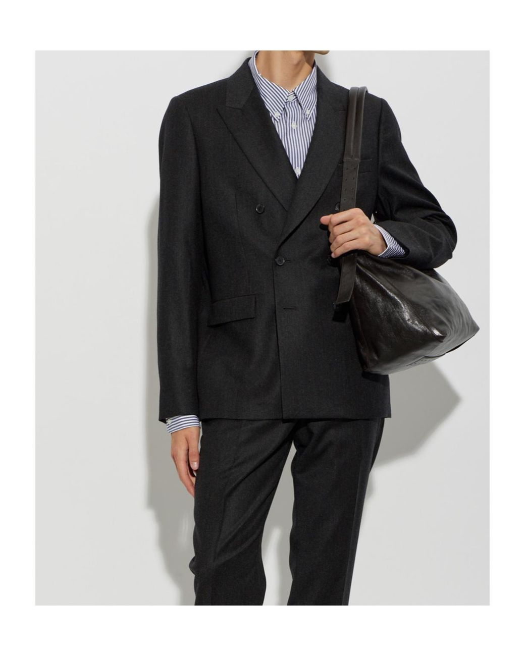 A.P.C. Purple Cohsd Striped Shirt for men