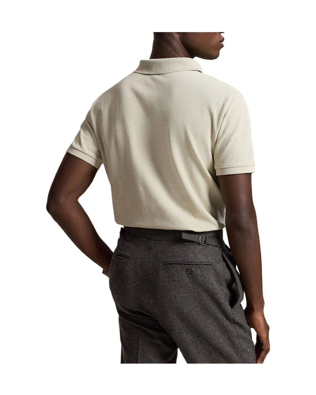 Polo Ralph Lauren White Cotton Short-Sleeved Polo for men
