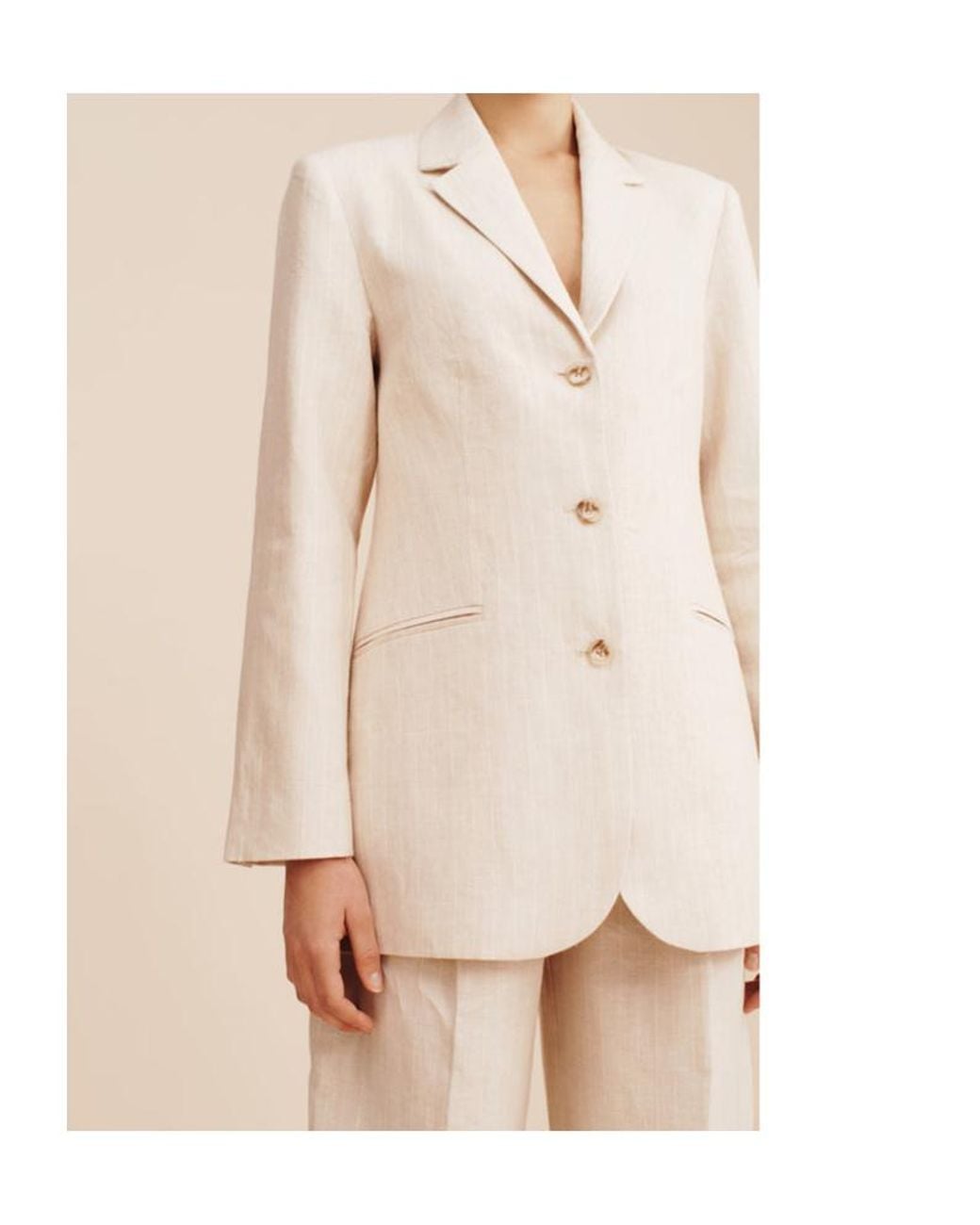 Posse Natural Leon Pinstripe Jacket