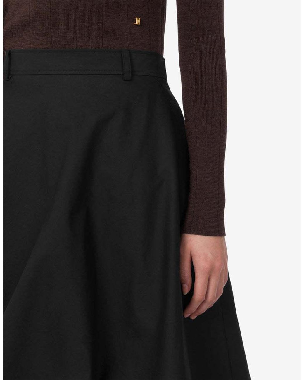 Moschino Black Asymmetric Skirt
