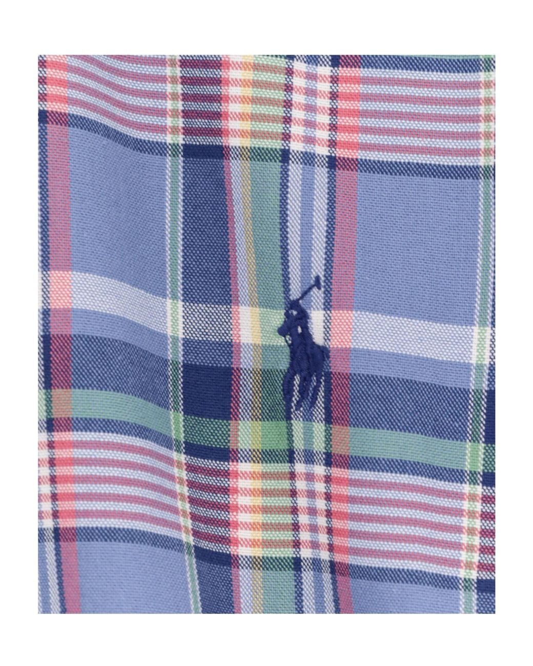 Polo Ralph Lauren Blue Checked Shirt for men