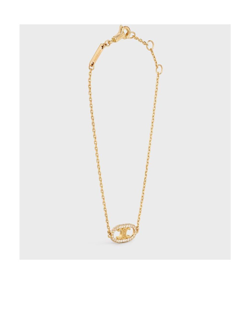 Céline White Maillon Triomphe Diamond Bracelet