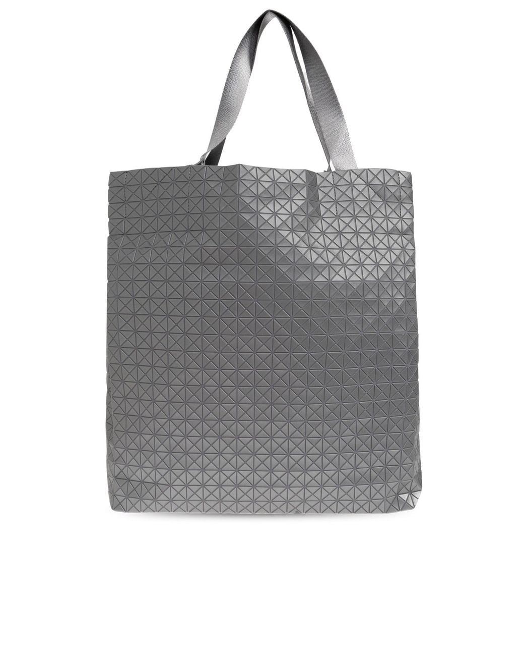 Issey Miyake Gray Geometric-Pattern Tote Bag for men