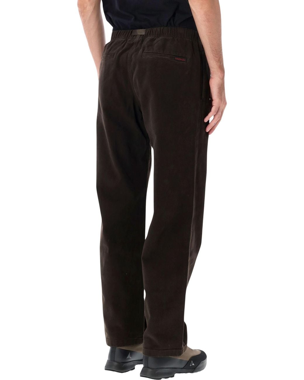 Gramicci Black Winter Twill Classic Straight-Leg Pants for men