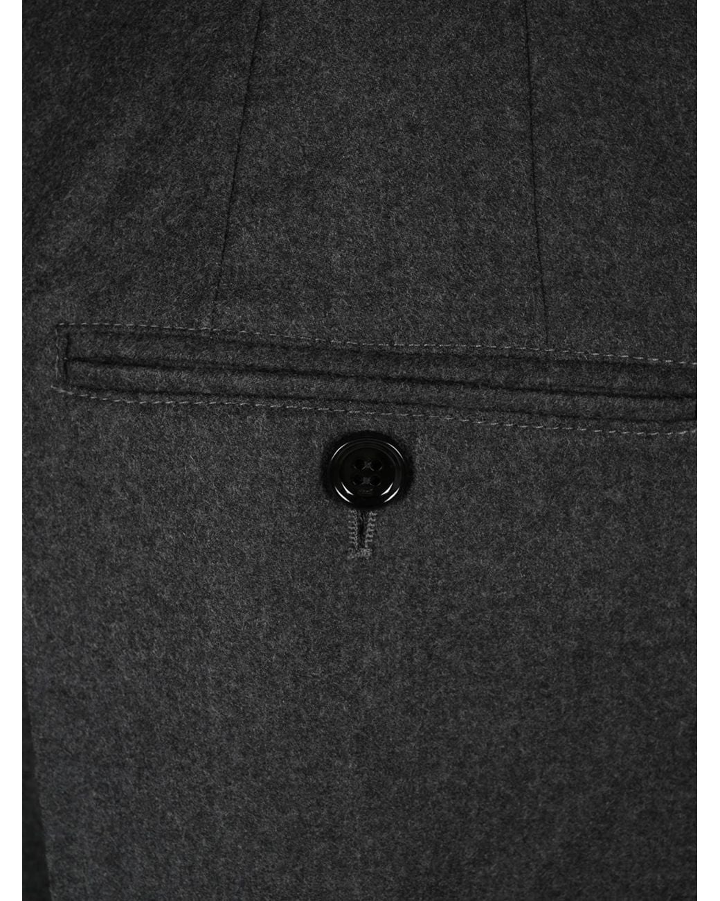 AMI Gray Casual Trousers With Belt Loops