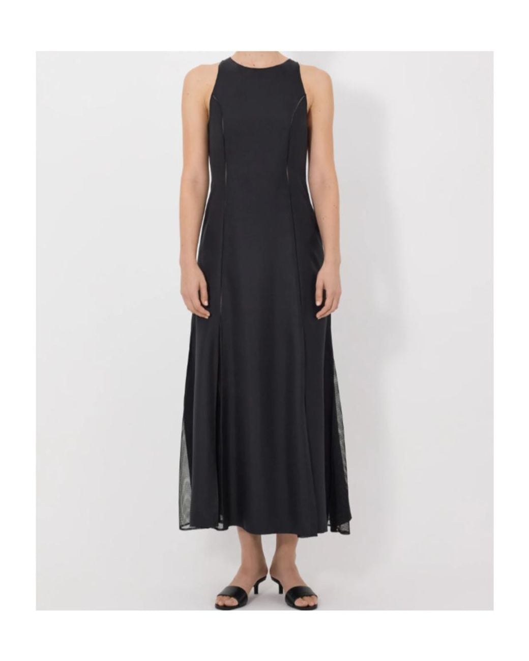 Loulou de Saison Black Iraka Silk Twill Dress