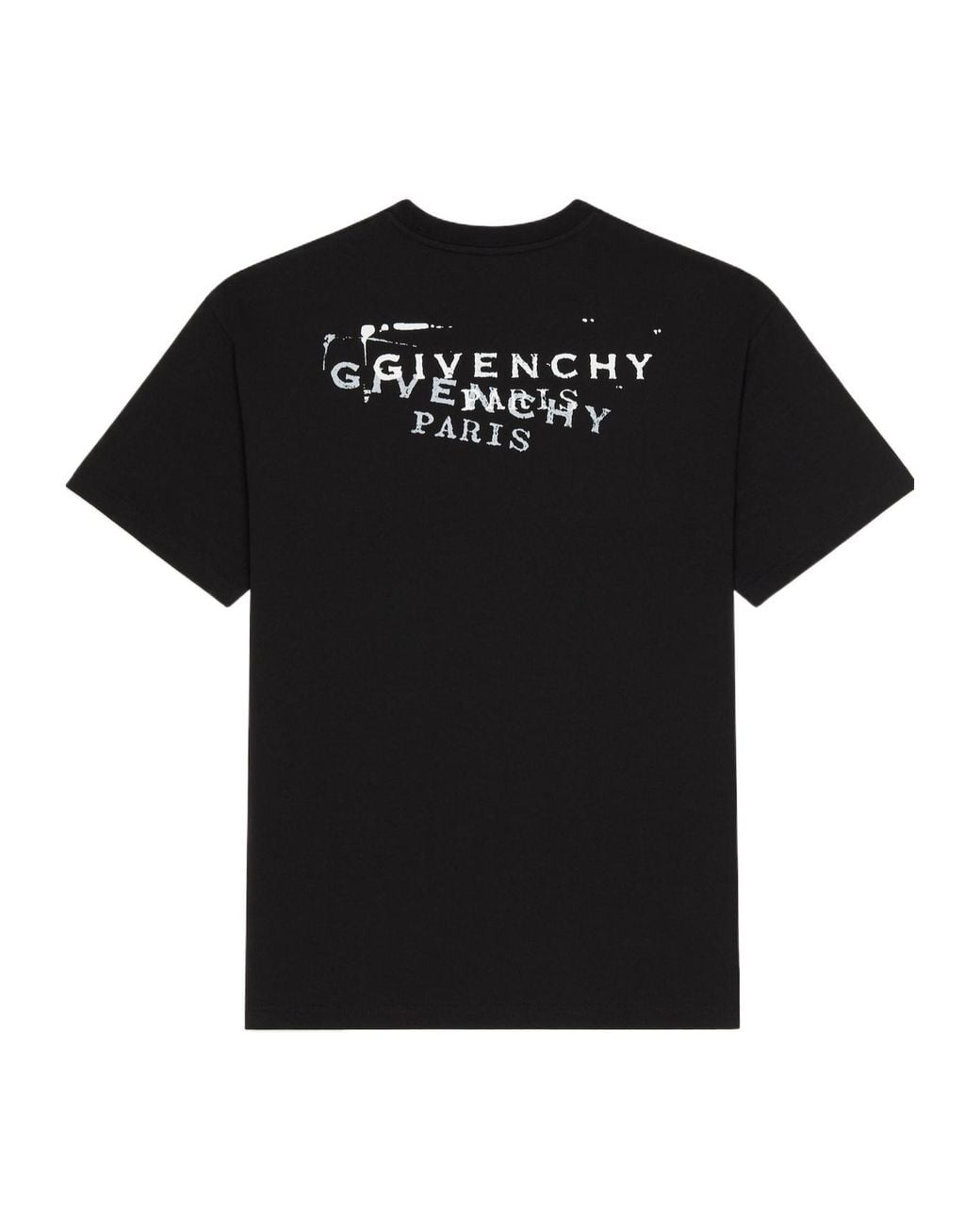 Givenchy Black Logo Printed Crewneck T-Shirt for men