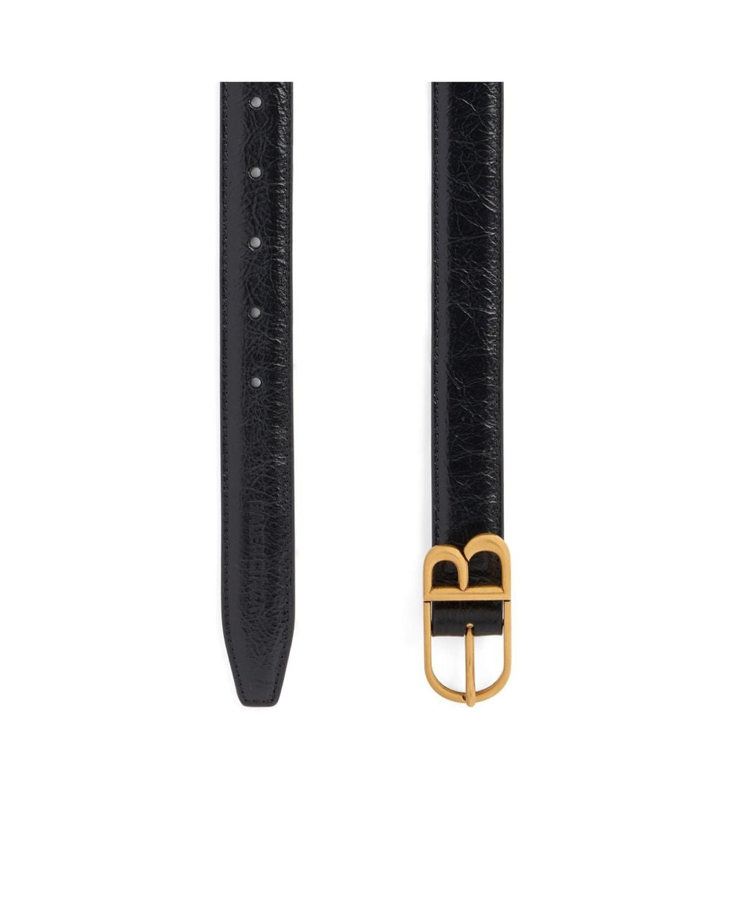 Balenciaga White Classic B Belt