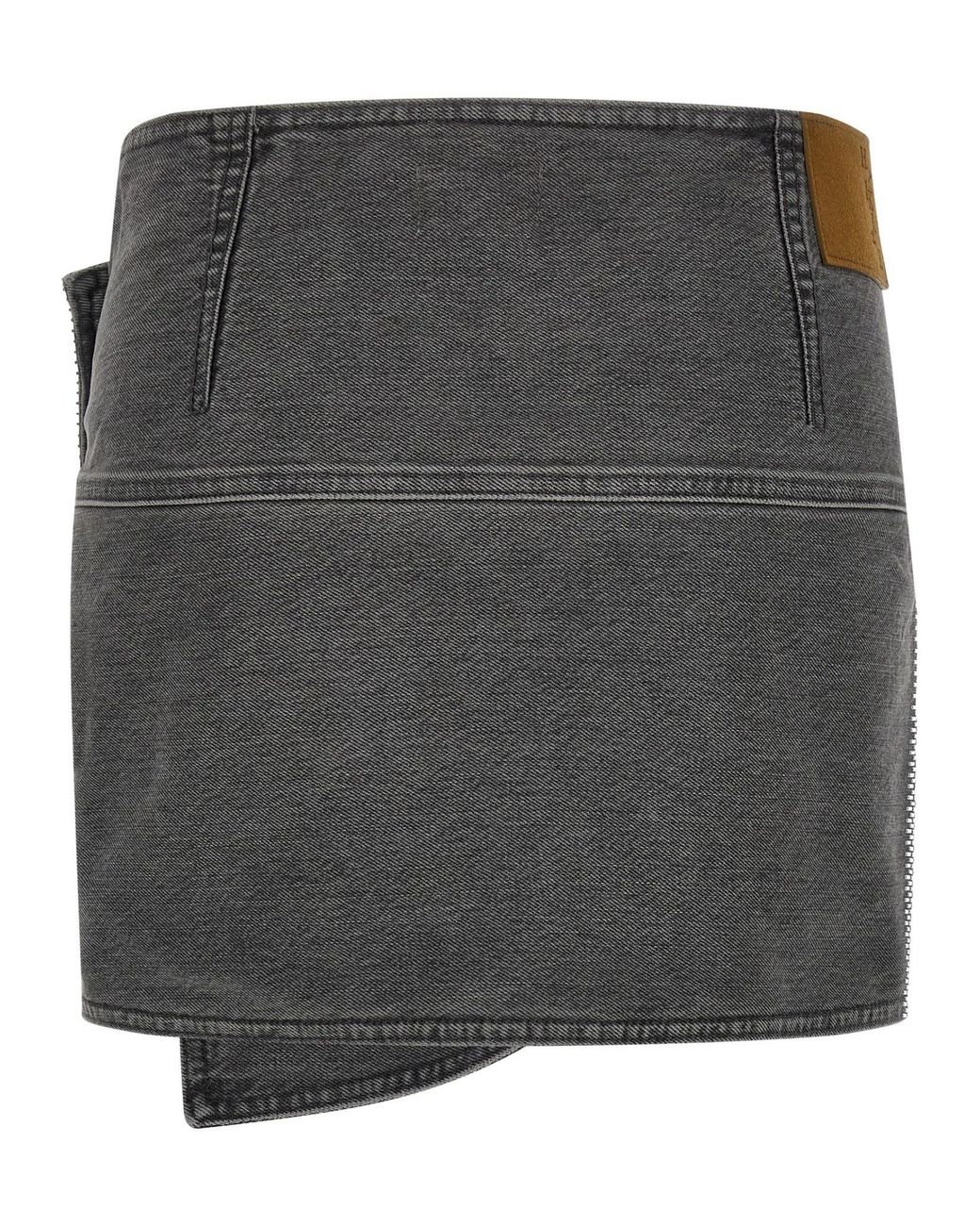 Haikure Gray May Studded Mini Skirt