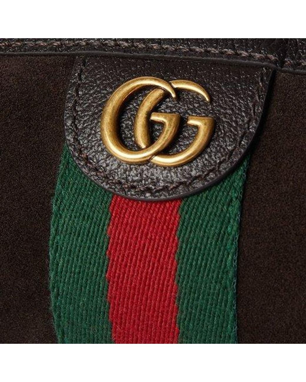 Gucci Brown Ophidia Cylinder Mini Top Handle Bag