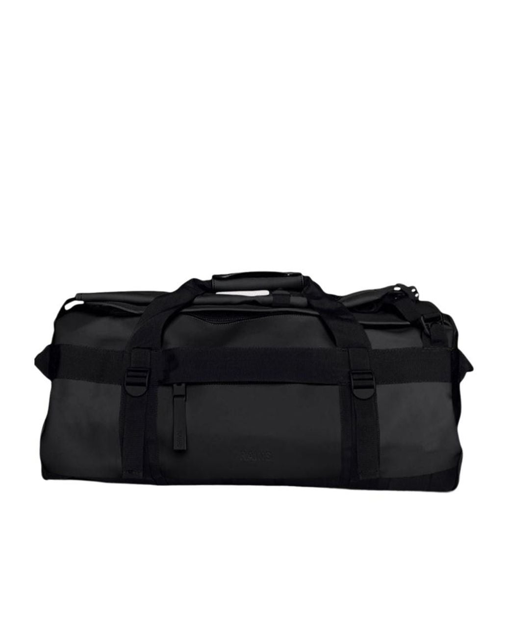 Rains Black Small Texel Duffel Bag for men
