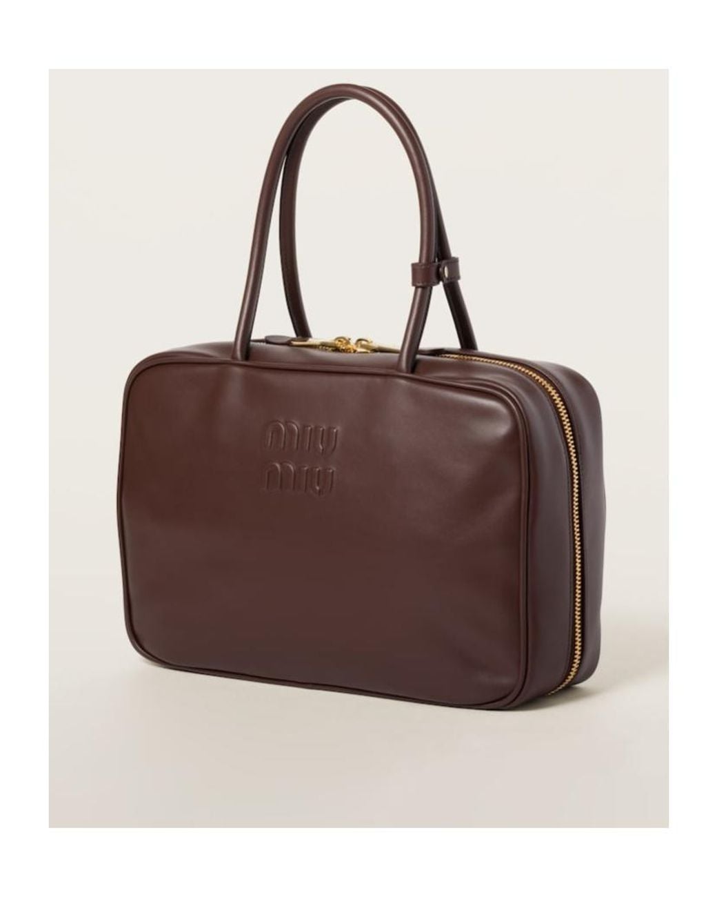 Miu Miu Brown Beau Leather Bag