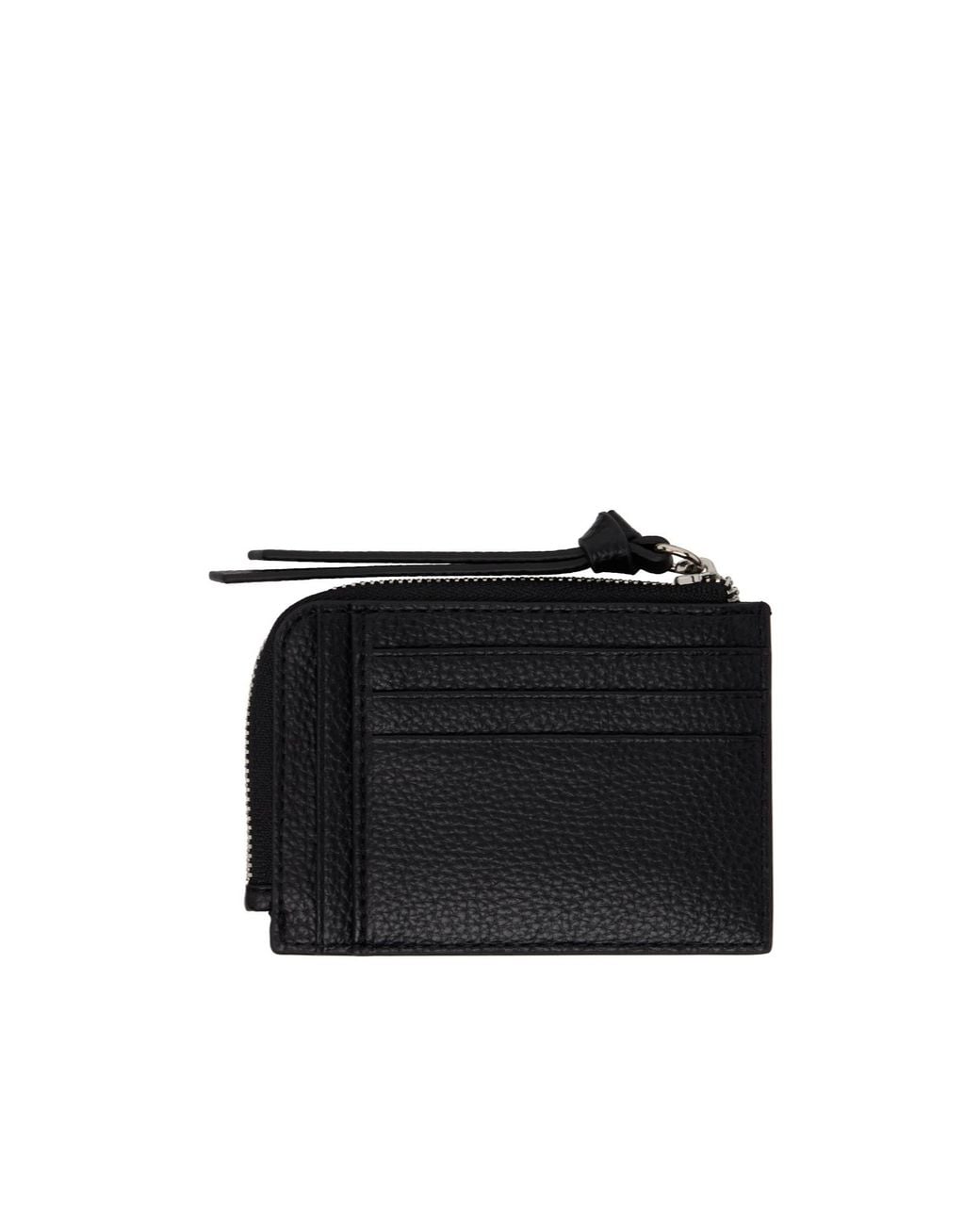 Vivienne Westwood Black Zip Card Wallet