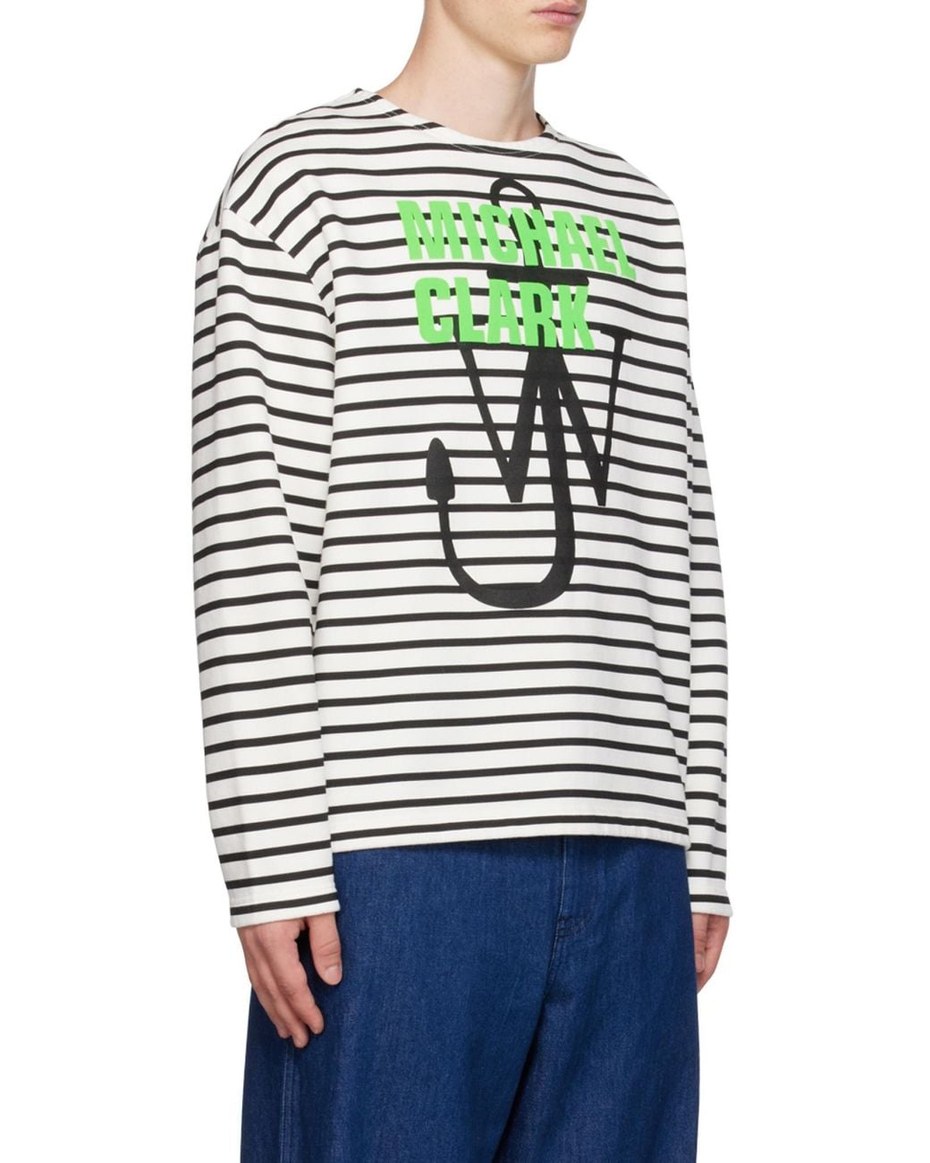 J.W. Anderson Gray Jw Anderson Logo Printed Crewneck Sweatshirt for men