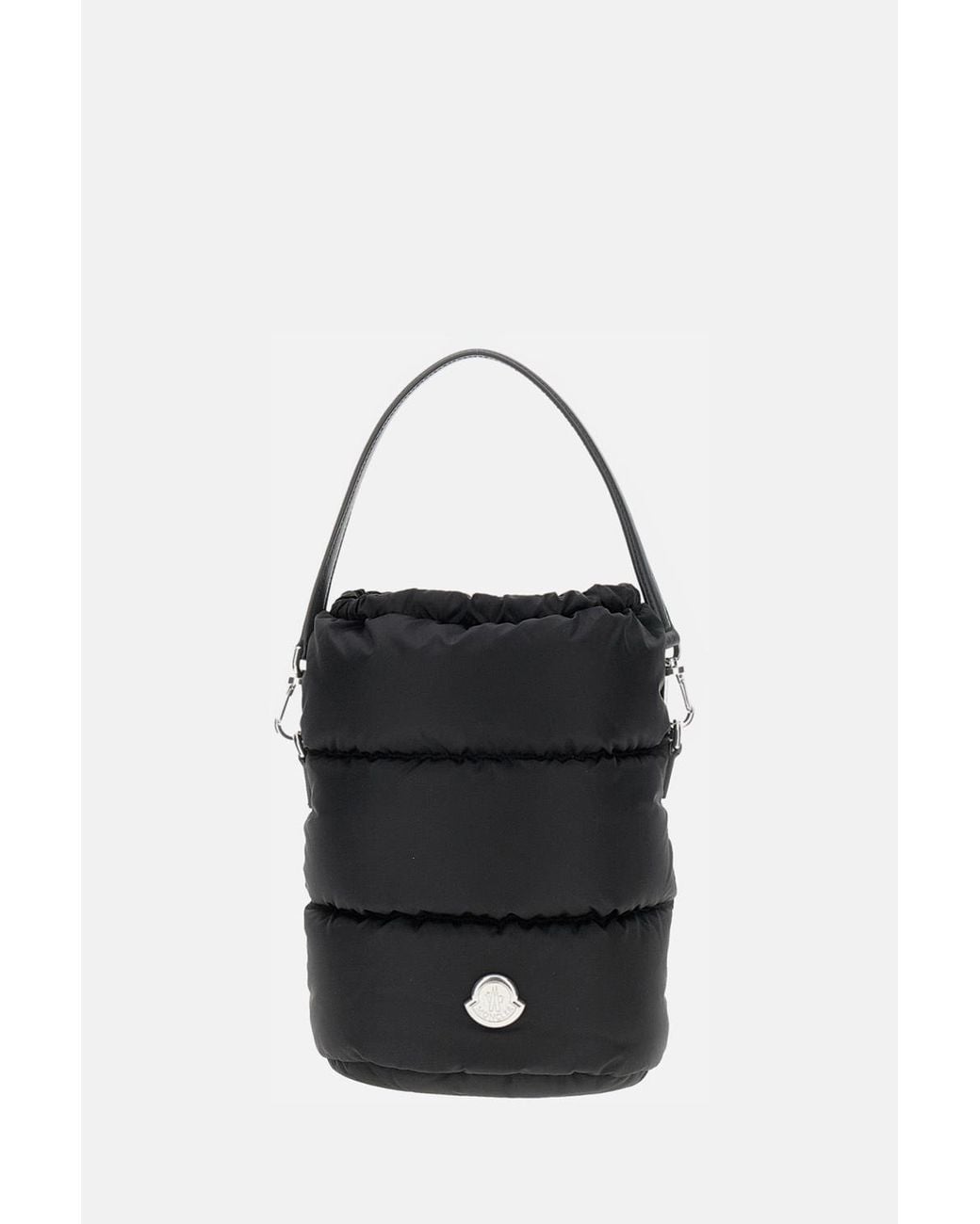Moncler Black Caradoc Padded Drawstring Bucket Bag
