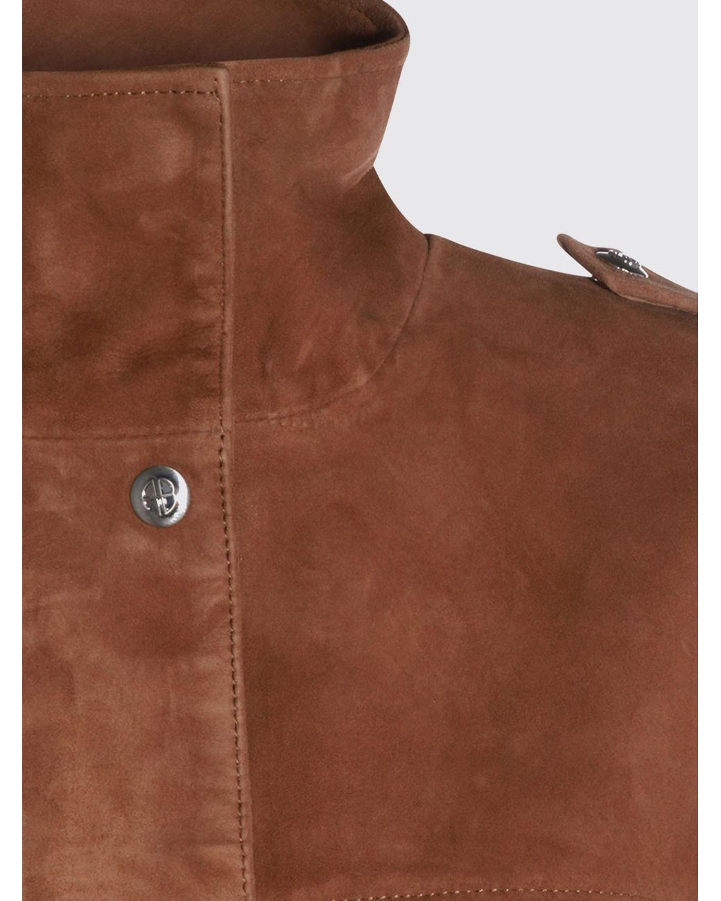 Anine Bing Brown Broux Suede Jacket