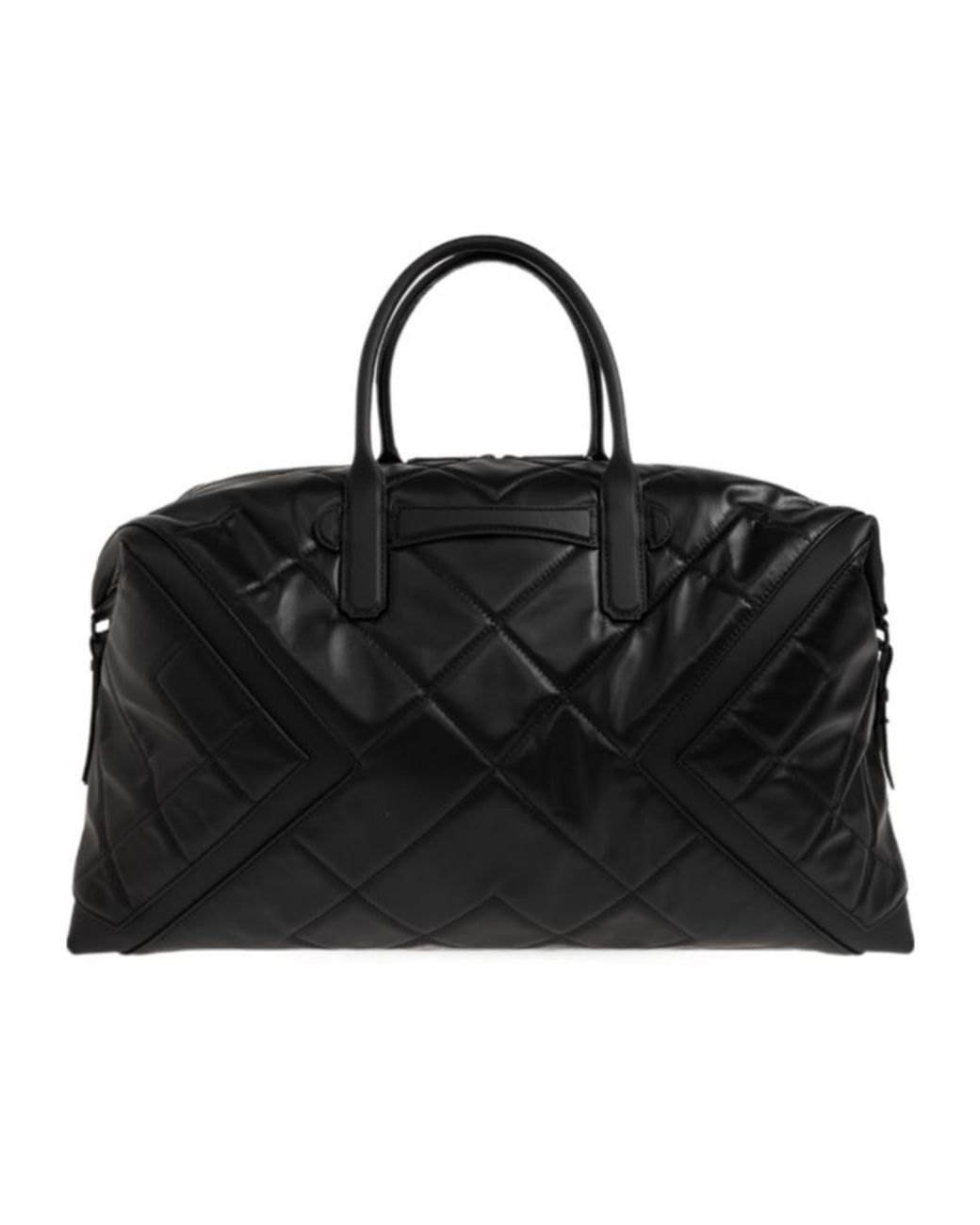 MCM Black Quilted Travel Bag for men