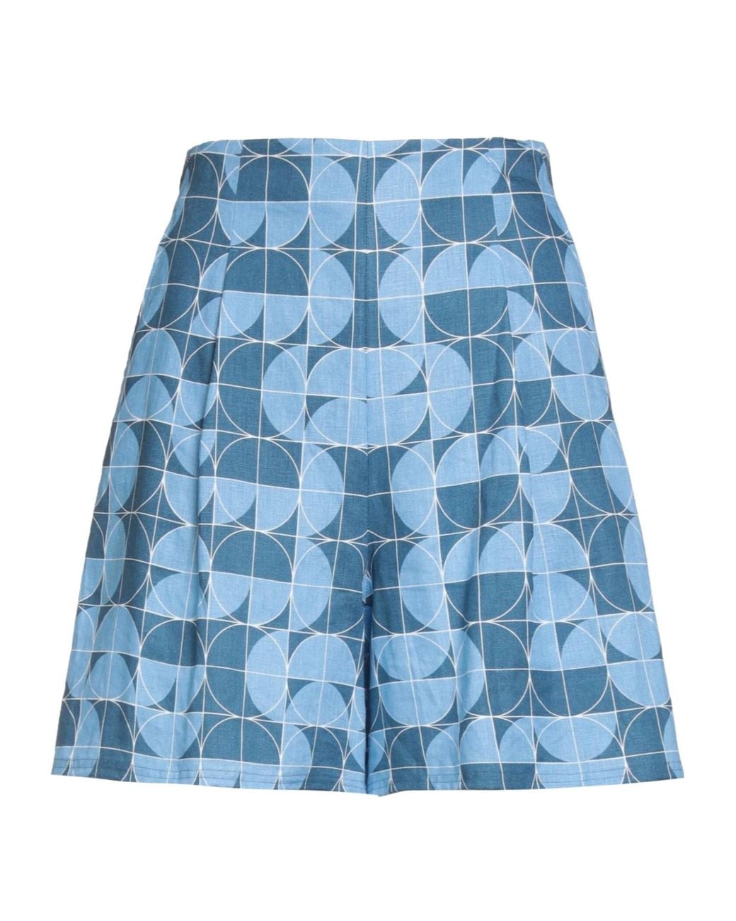 Max Mara Blue High Waist Shorts