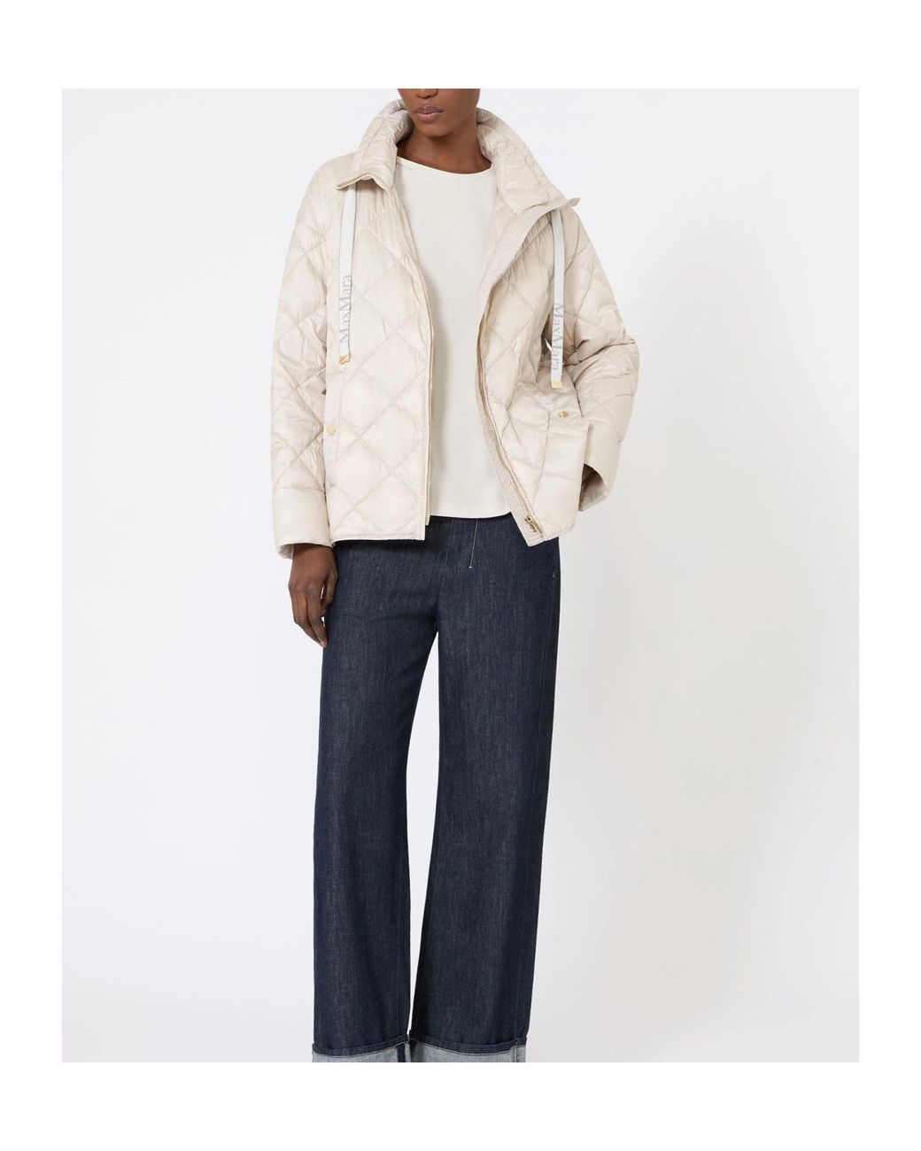 Max Mara Natural The Cube Mtcpisoft Quilted Down Jacket