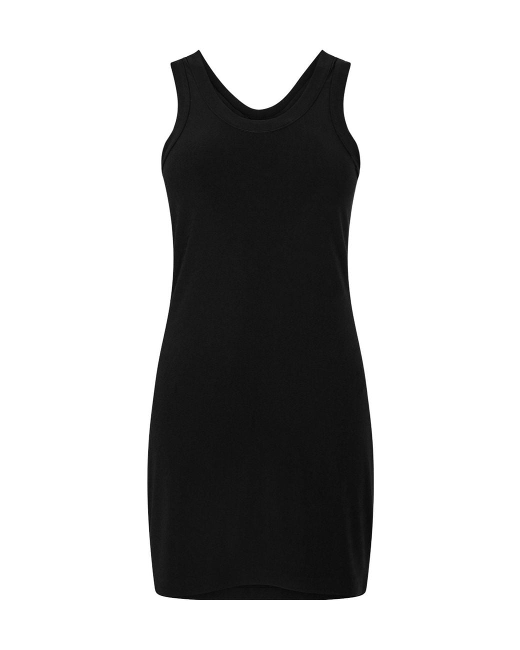 Norma Kamali Black Racer Mini Dress