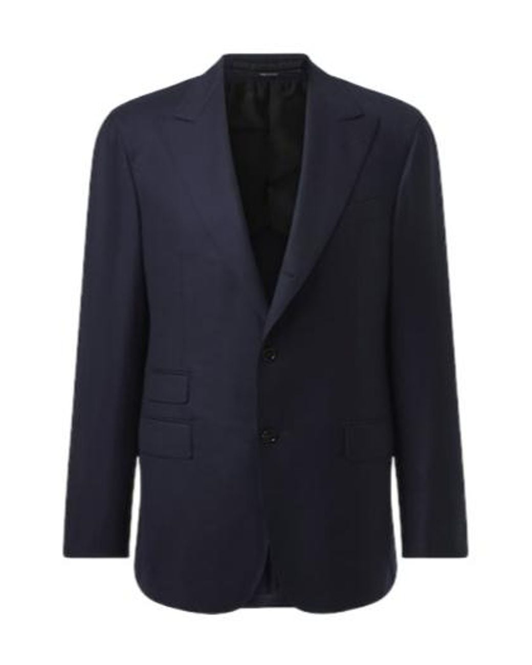 Dunhill Blue Single-Breasted Suit Jacket for men