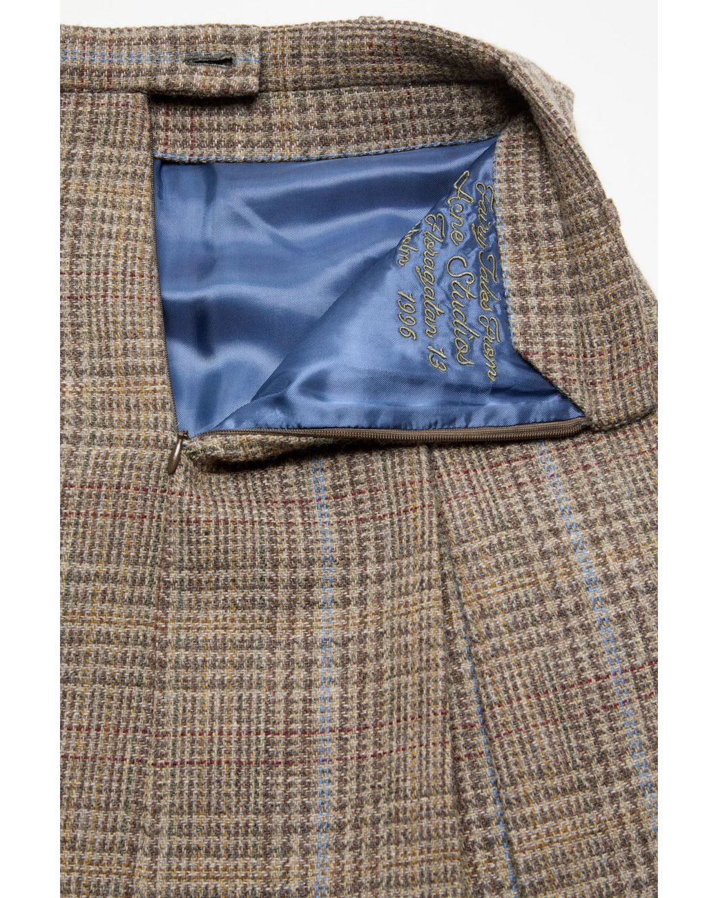 Acne Brown Long Pleated Wool Skirt