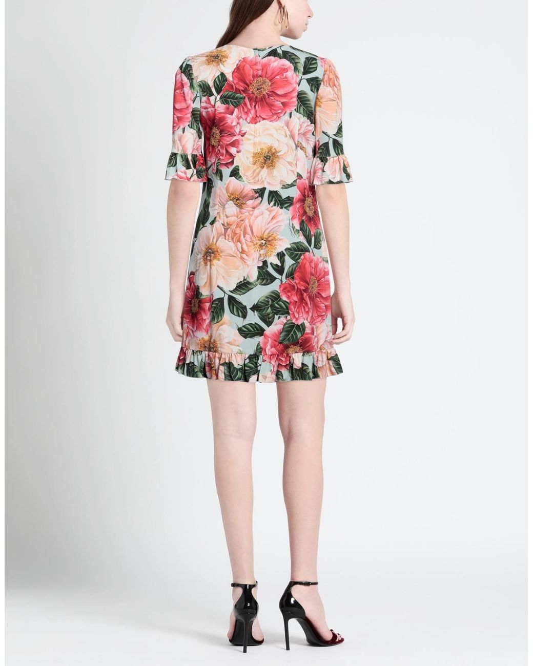 Dolce & Gabbana White Floral Dress