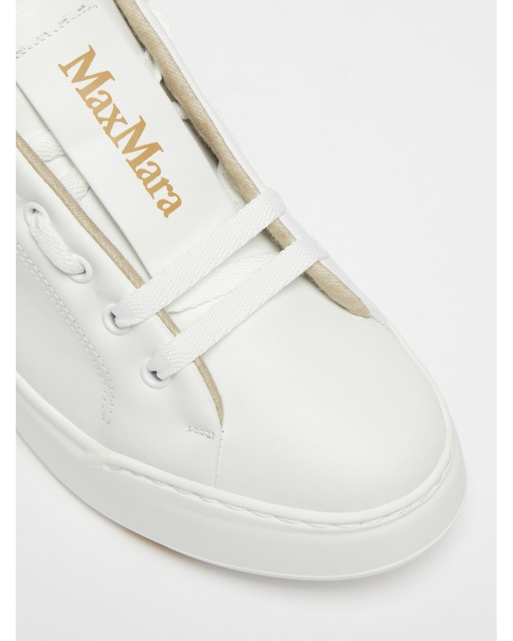 Max Mara White Leather Sneakers