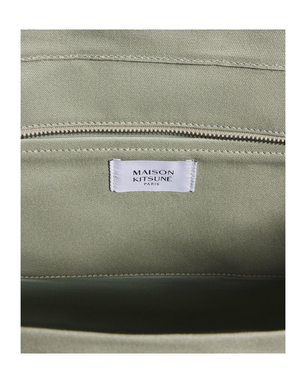Maison Kitsuné Gray Maison Kitsuné Fox Head Xl Tote Bag for men
