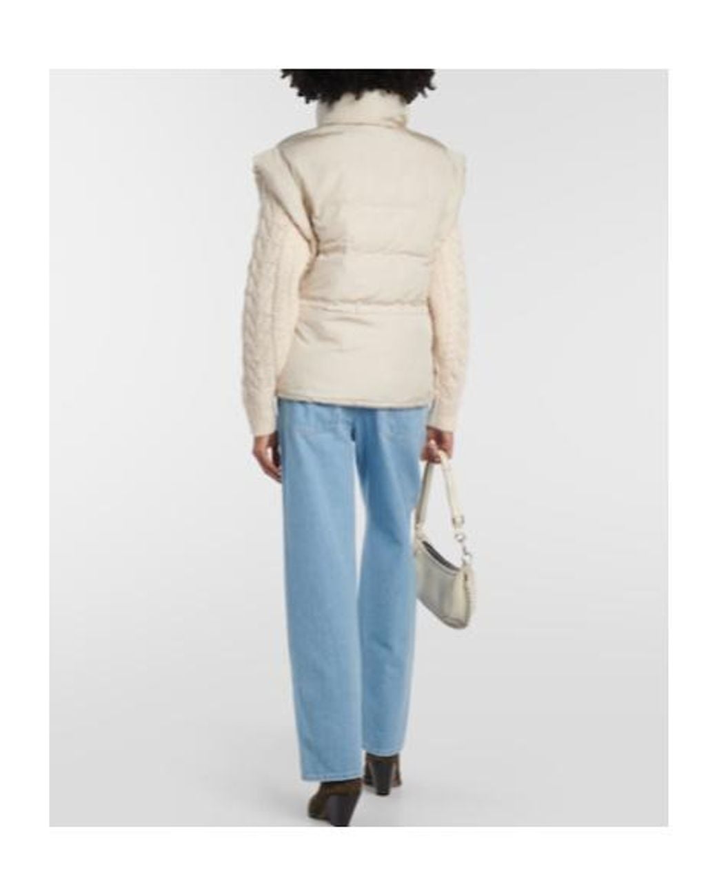Isabel Marant White Toby Puffer Vest