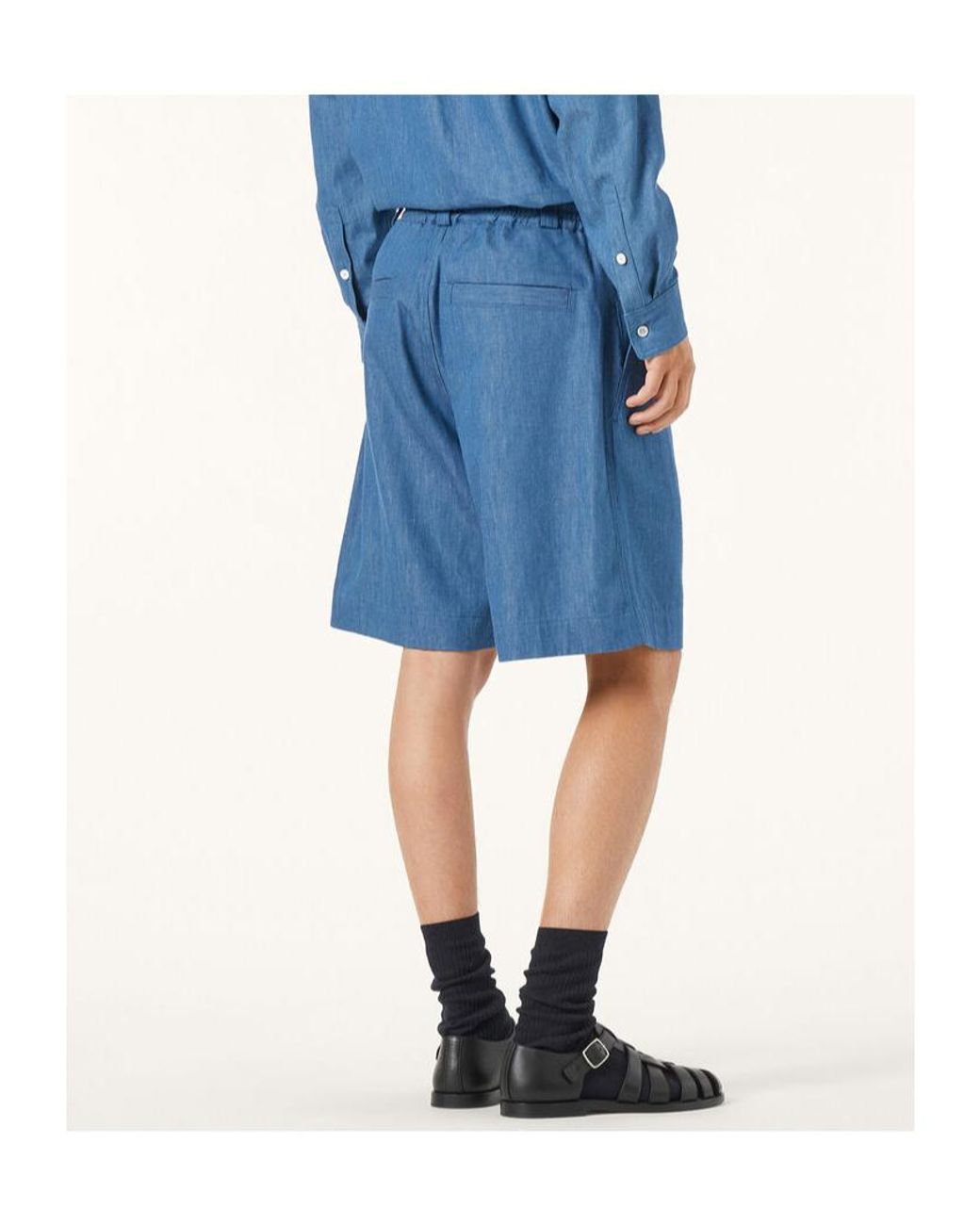 Loro Piana Blue Reinga Bermuda Shorts for men