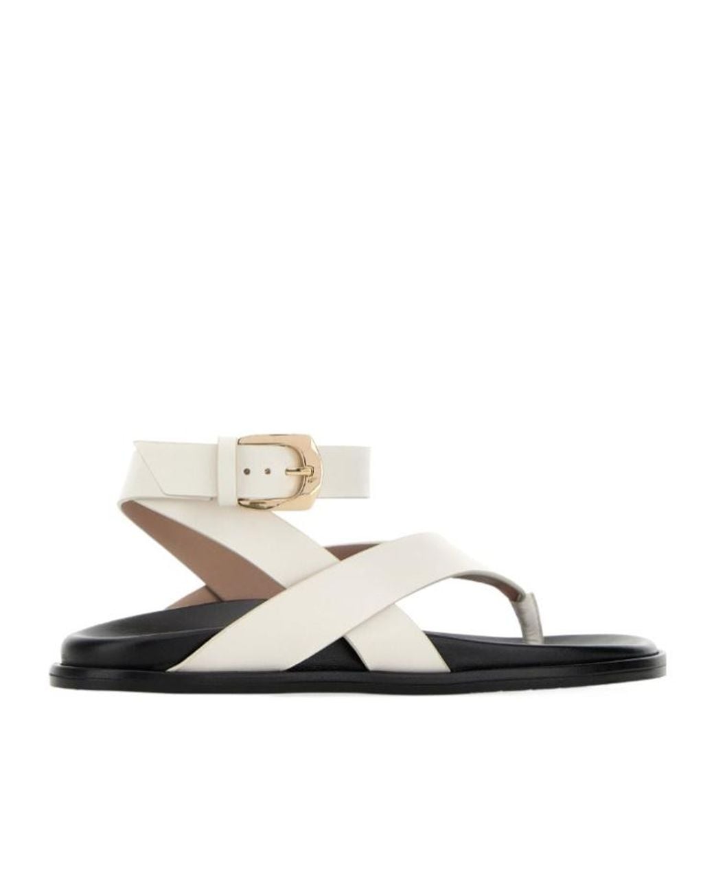 Stuart Weitzman White Flip-Flops