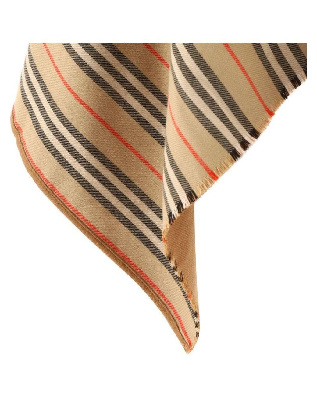 Burberry Brown Icon Stripe Detail Cape