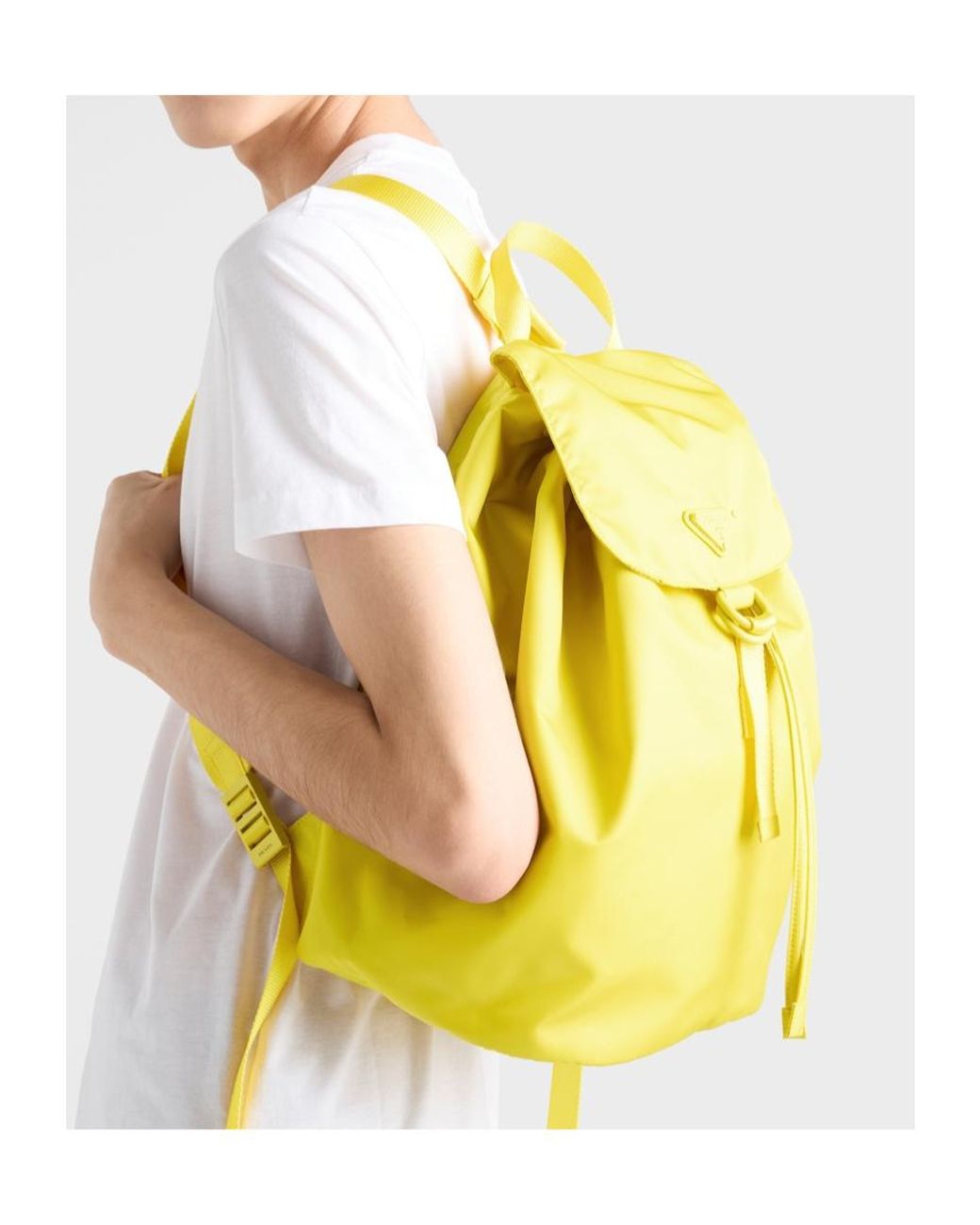 Prada Yellow Re-Nylon Backpack