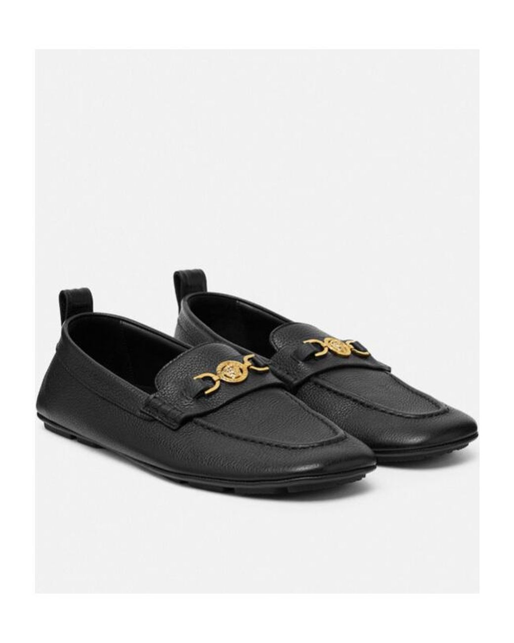 Versace Black Villa Slip-On Loafers for men