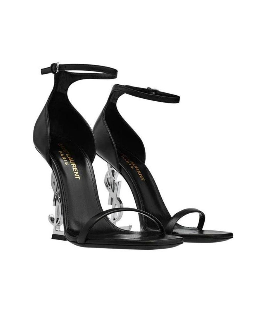 Saint Laurent White Opyum High-Heeled Sandals