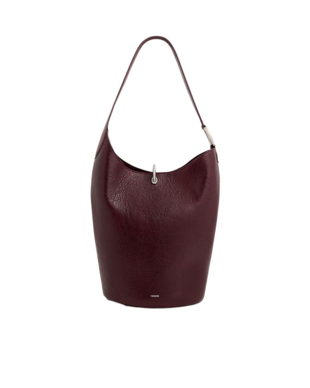Rabanne Purple Rabanne Ring-Detail Bucket Bag