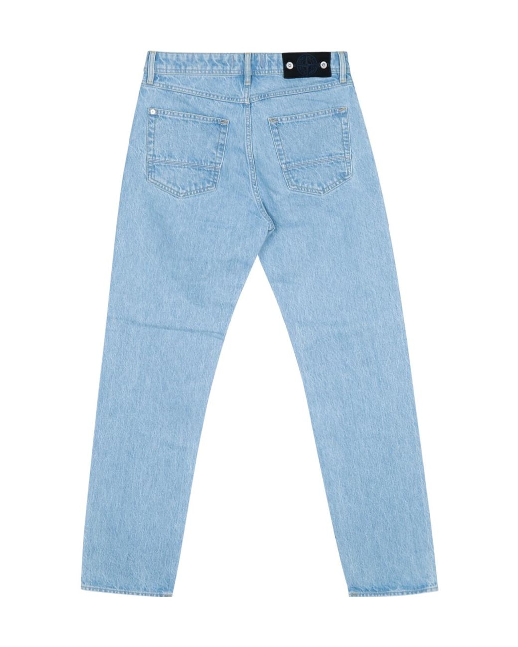 Stone Island Blue Straight Leg Jeans for men