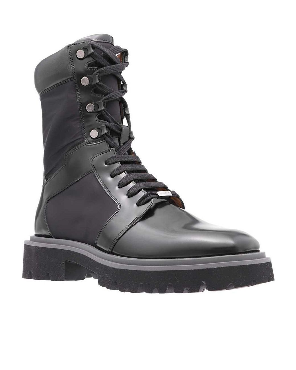Ferragamo Black Lace-Up Boots for men