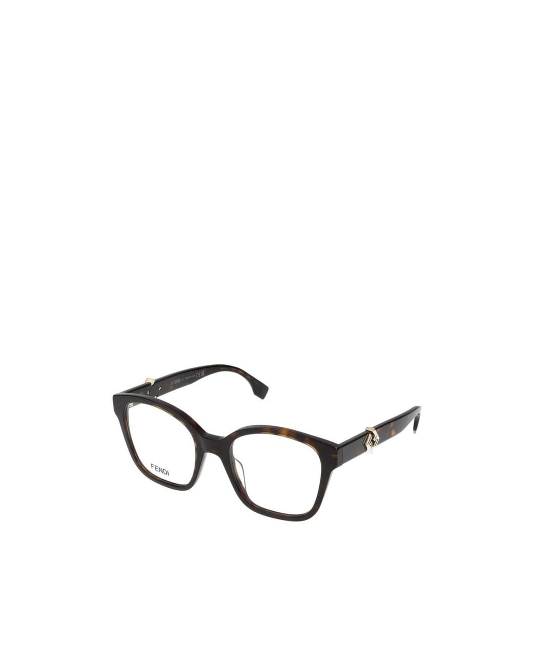 Fendi White Eyewear Square Frame Glasses