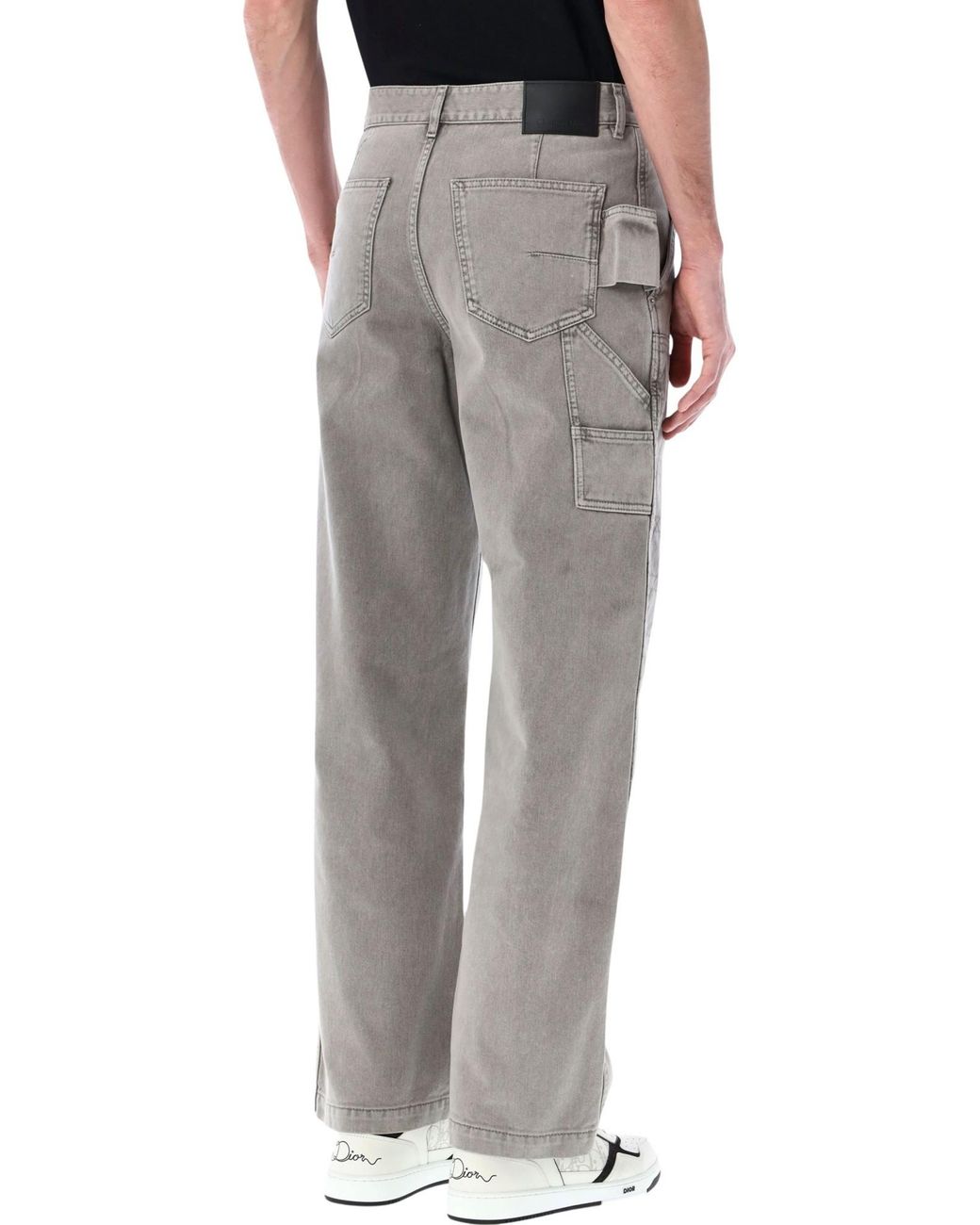 Dior Homme Cannage Carpenter Jeans in Gray for Men | Lyst