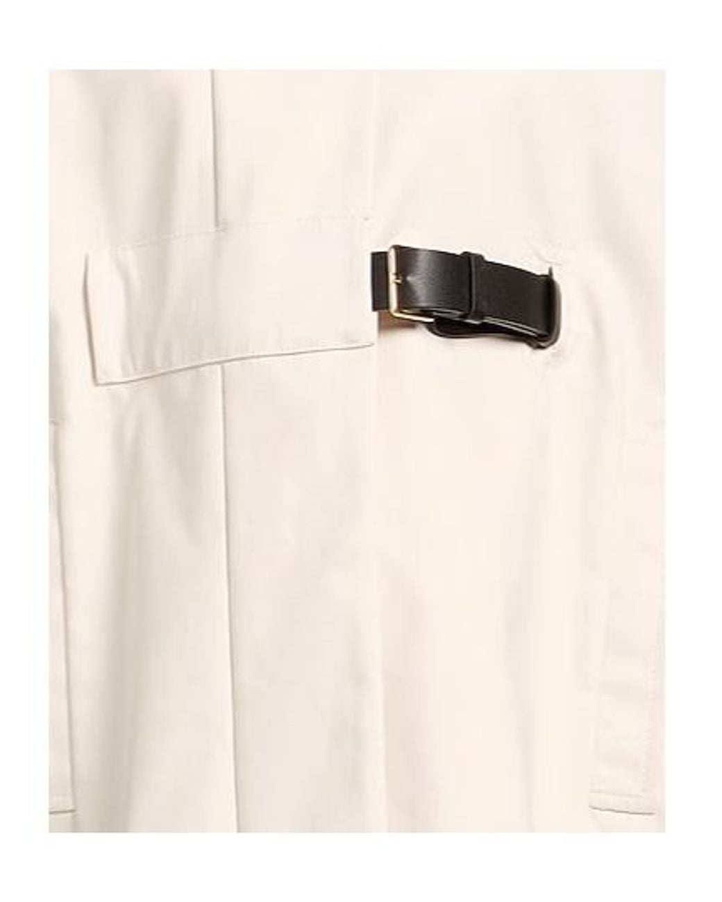 Max Mara Natural Solidcolor Cape Coat