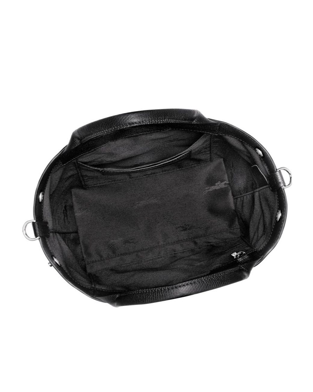 Longchamp Black Le Roseau S Top Handle Bag