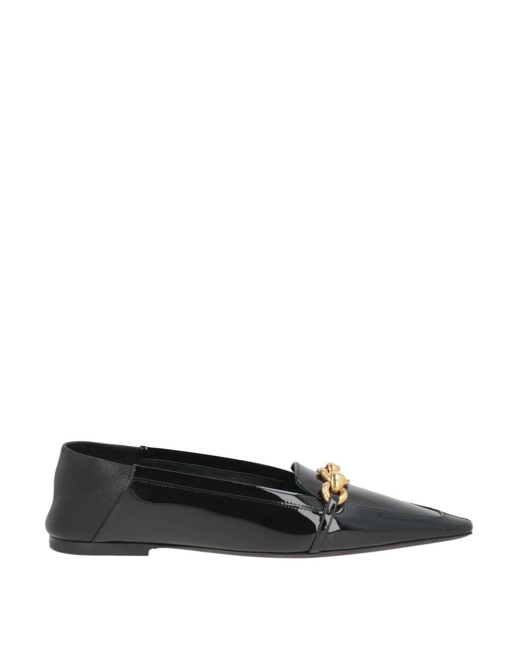 Saint Laurent Black Glossy Leather Loafers