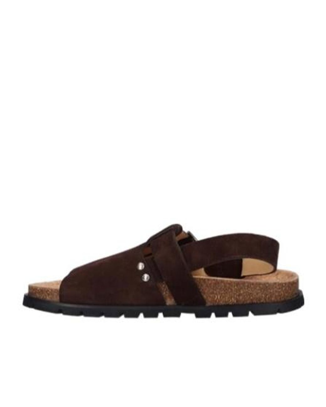 A.P.C. Brown Suede Flat Sandals