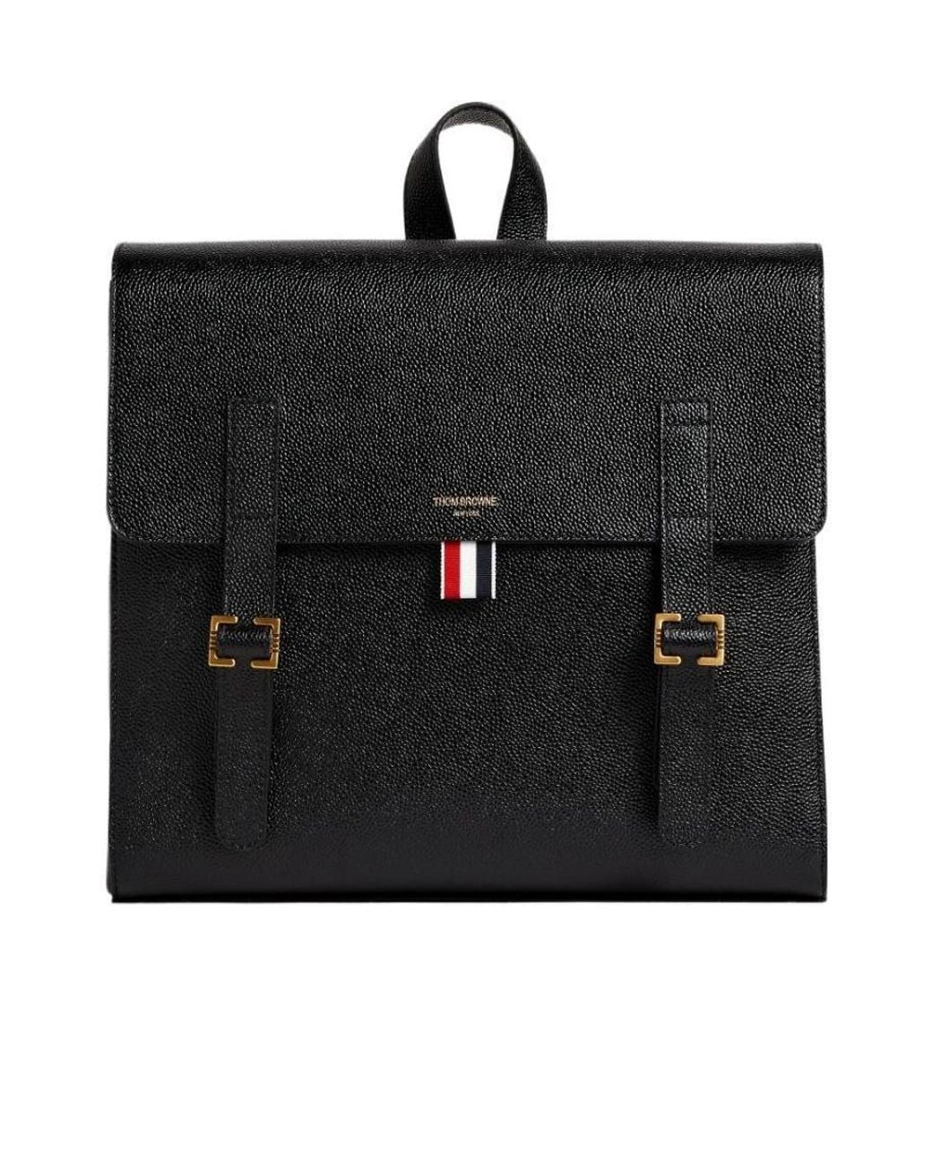 Thom Browne Black Rwb Structured Backpack for men